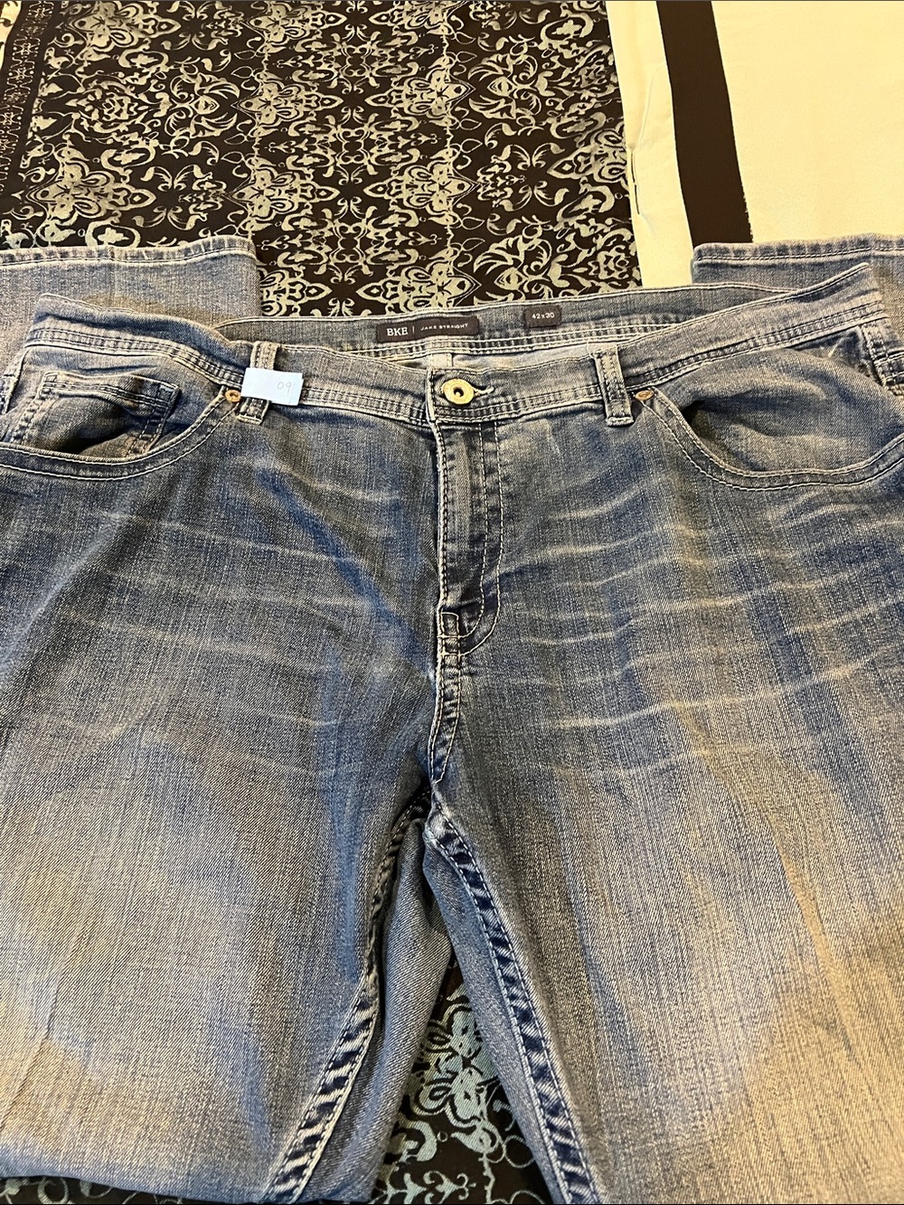 BKE Jake Straight Light Blue Washed Denim Jeans